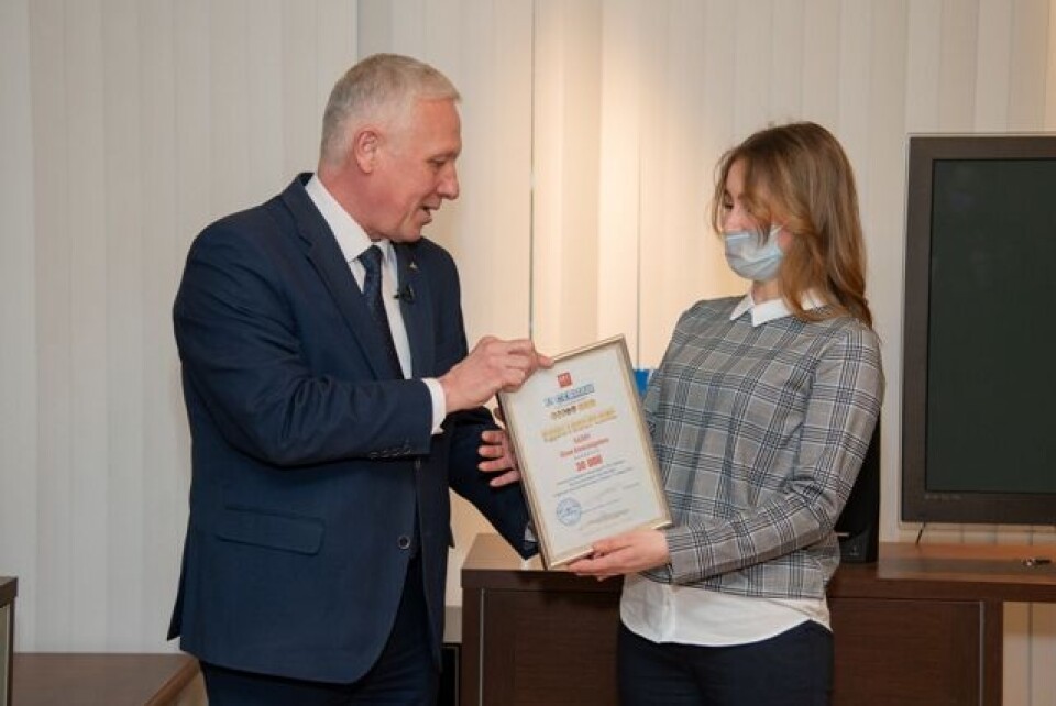 Julia Kalach is employee No. 30,000. Photo: Sevmash