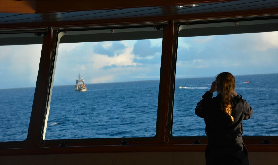 The Norwegian Coast Guard in the Barents Sea. Photo: Atle Staalesen