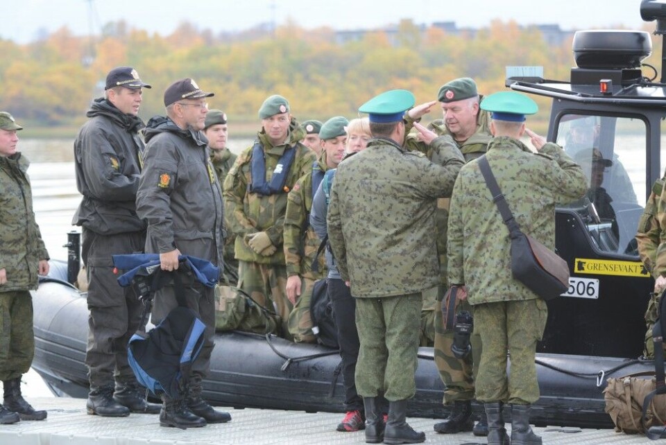 September 2013 was last time a larger delegation of Norwegian military border guards visited the Russian side of the Pasvik River. In 2014, all bilateral military activities with Russia were suspended following Moscow’s annexation of Crimea and active role in the East Ukrainian war. Photo: Thomas Nilsen