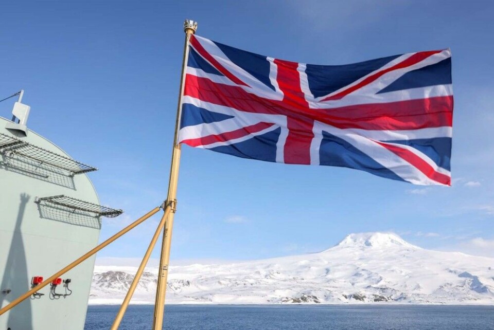 The volcanic island Jan Mayen is about 550 km north of Iceland and 450 km east of Greenland, deep inside the Arctic Circle. Official Norwegian activity on the island has been continuous since 1921 when the first meteorological station was established. Photo: Royal Navy