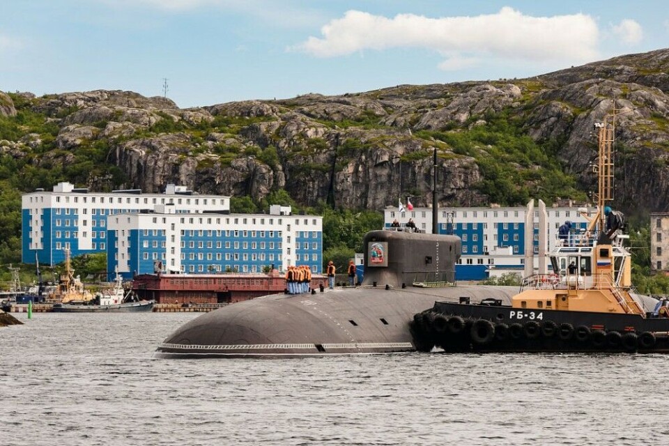 “Knyaz Vladimir” sails into Gadzhievo for the first time. Photo: gov-murman.ru
