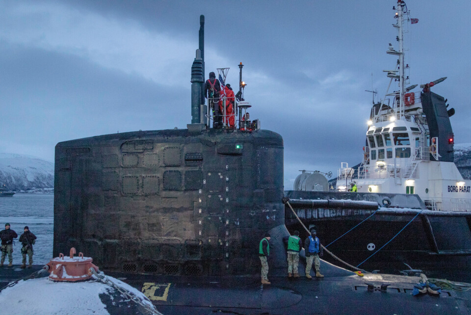 The “USS Washington” will stay in Tromsø for a few days. Photo: Jonny Karlsen / Norwegian Armed Forces