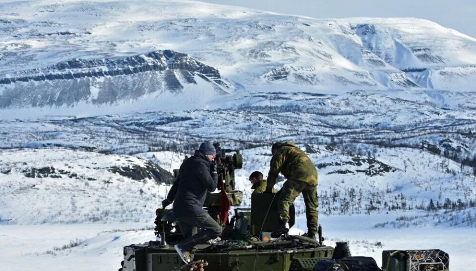 Porsangermoen military camp in Finnmark will get more CV90 tracked armoured combat vehicles. Photo: Thomas Nilsen