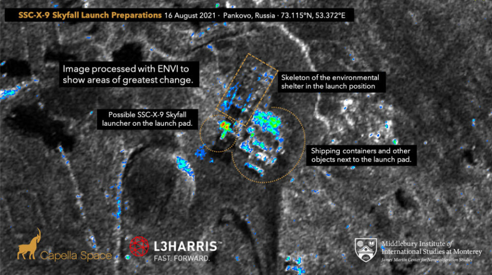 Image of Pankovo site analysed by Middlebury Institute of International Studies Center for Nonproliferation Studies.