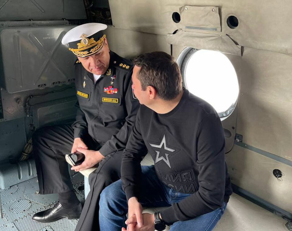 Andrei Chibis and Aleksandr Moiseev on their way to the Pechenga Rajon. Photo: Chibis on Telegram