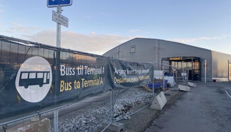Terminal C at Tromsø airport serves flights to and from Svalbard. Photo: Thomas Nilsen