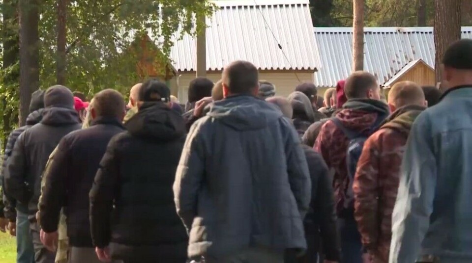 Komi men go to war. Photo: screenshot of video from Uyba on Telegram