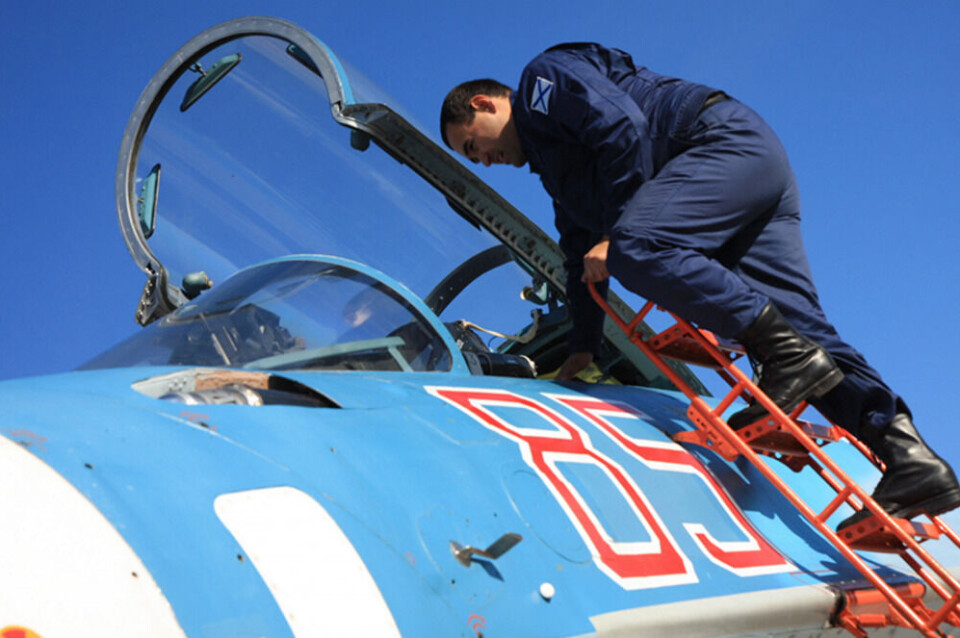 Northern Fleet pilot coming back home. Photo: mil.ru