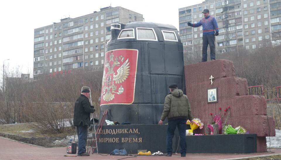 The “Kursk” memorial in Murmansk. Photo: Thomas Nilsen