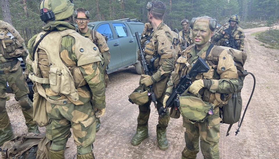 Some 150 soldiers from the Porsanger battalion participated this summer in exercise Ryske 22 in Finnish Lapland. Photo: Thomas Nilsen