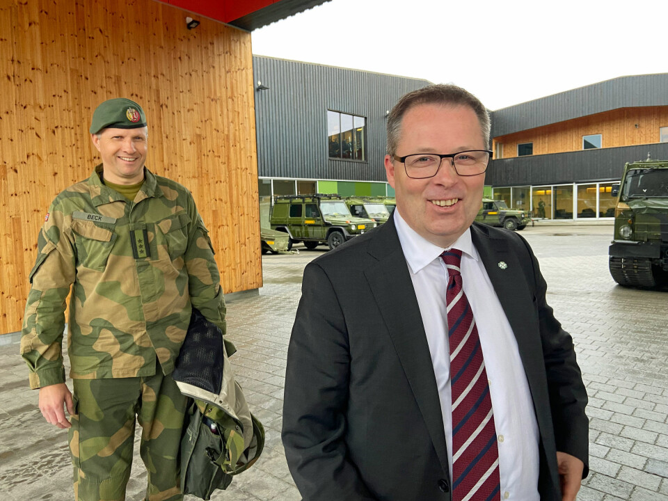 Defense Minister Bjørn Arild Gram. Photo: Thomas Nilsen