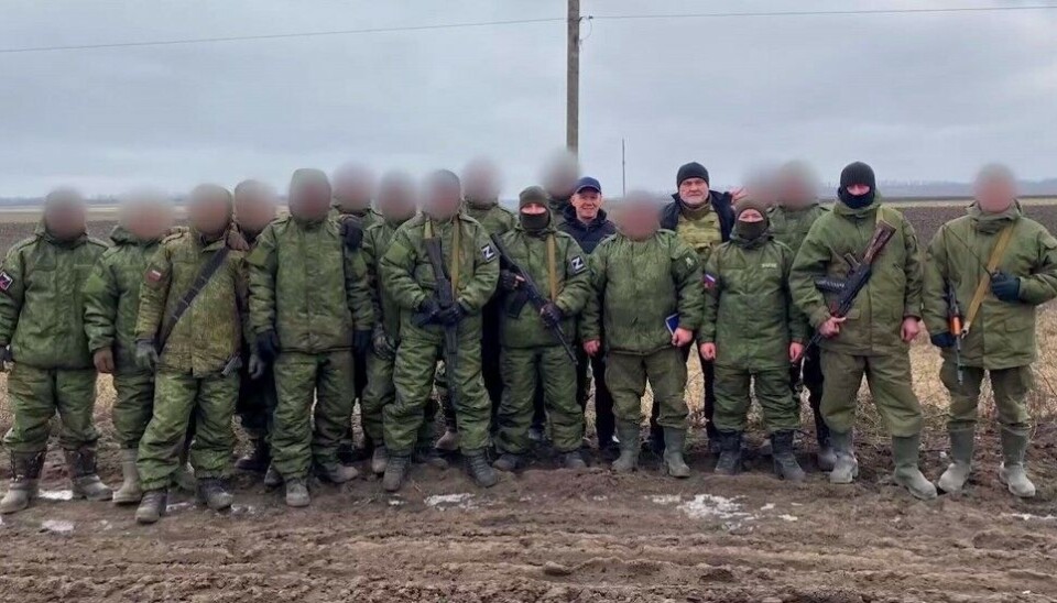 Vladimir Uiba together with mobilized warriors from the Komi Republic. Photo: Screenshot from video at Telegram