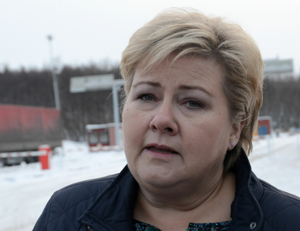 Prime Minister Erna Solberg. Photo: Atle Staalesen