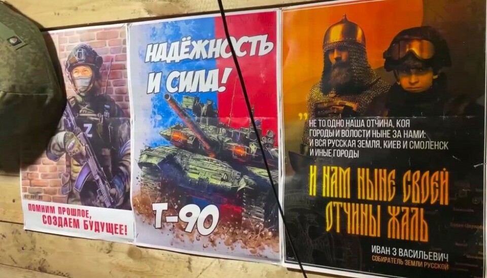 Wall decoration for Russian occupiers in Ukraine. Photo: screenshot from Uiba’s Telegram channel