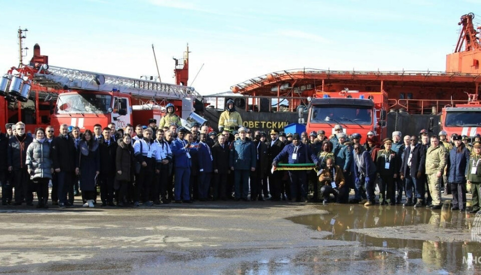 A total of 39 observers from 13 countries attended Emercom’s Arctic exercise. Photo: Emercom