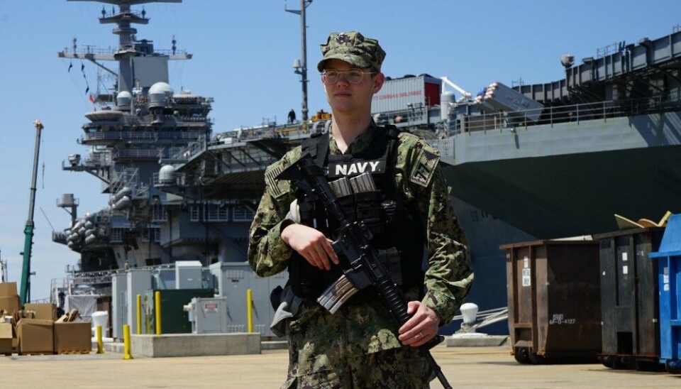 Авианосец ВМС США на базе в Норфолке (штат Вирджиния). Фото: Томас Нильсен