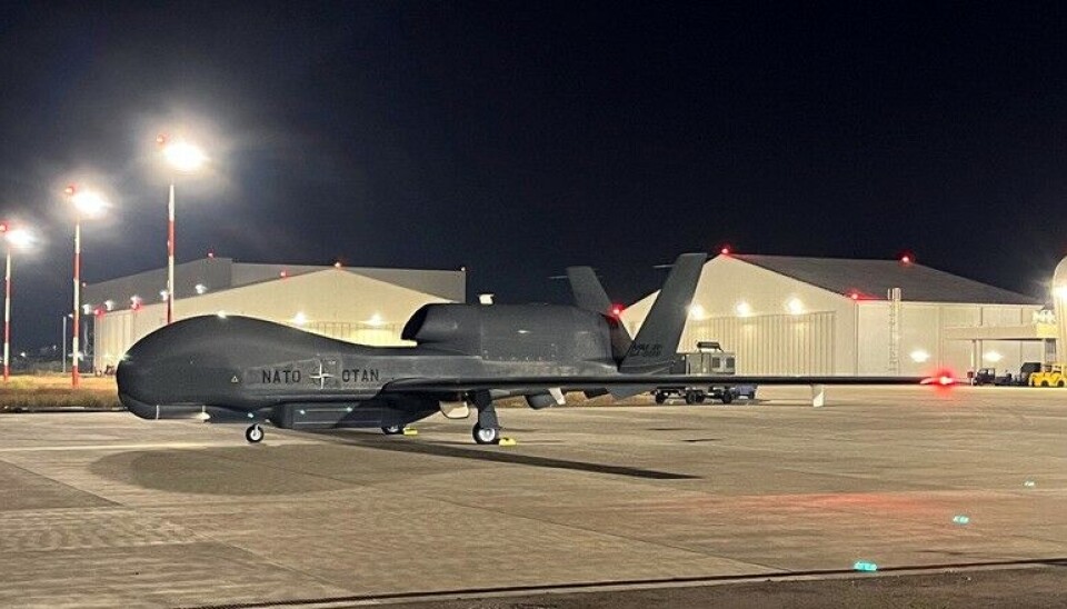 Northrop Grumman RQ-4D Global Hawk aircraft, also known as the Phoenix, can stay in the air up to 30 hours. Photo: NATO