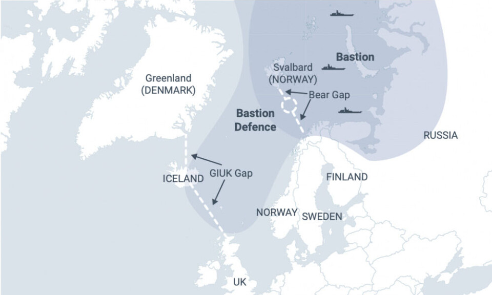 Russian Bastion Defence in relation to Norway and the Bear and GIUK Gaps.