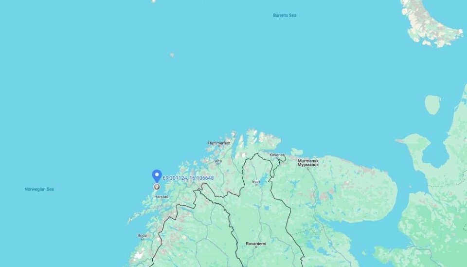 The Andøya Air Base is located about 300 km north of the Arctic Circle.
