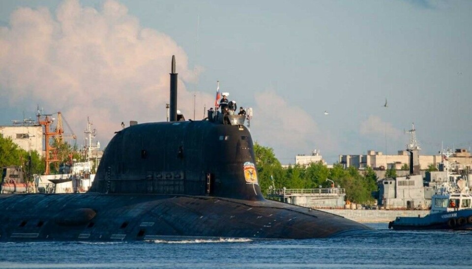 The Arkhangelsk sets out from the Sevmash yard towards the White Sea. Photo: Oleg Kuleshov, Na Strazhe Zapolyare