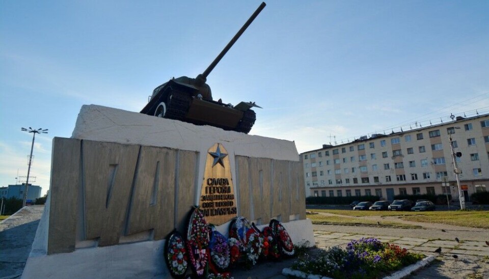 The T-34 tank is on display at War Memorials across Russia like here in Kandalaksha on the Kola Peninsula. Photo: Thomas Nilsen