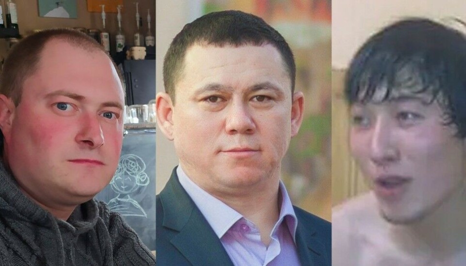 Vladislav Salyavin (left), Azat Sadykov and Roman Dyo come from the far northern Pechenga region and are suspected of war crimes against Ukraine. Photo collage by the Barents Observer