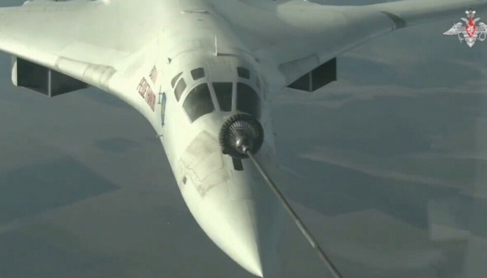 Refueling of the Tu-160 strategic bomber. Photo: Russian Defense Ministry