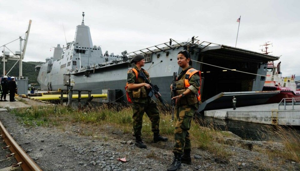US equipment and personnel arrives in northern Norway. Photo: Norwegian Armed Forces