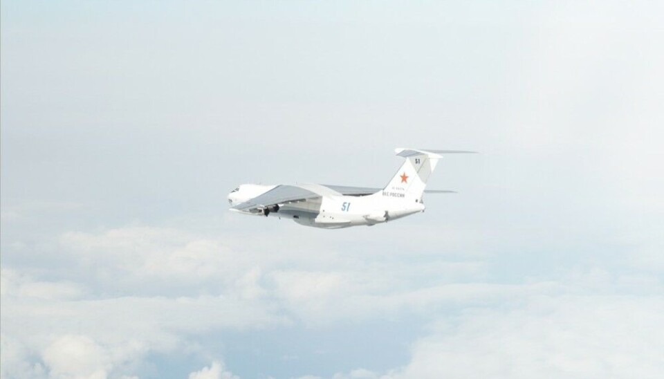 Il-78 tanker carries fuel for mid-air fueling of the MiG-31 and the Tu-160. This one with tail No. 51. Photo: Norwegian Air Force