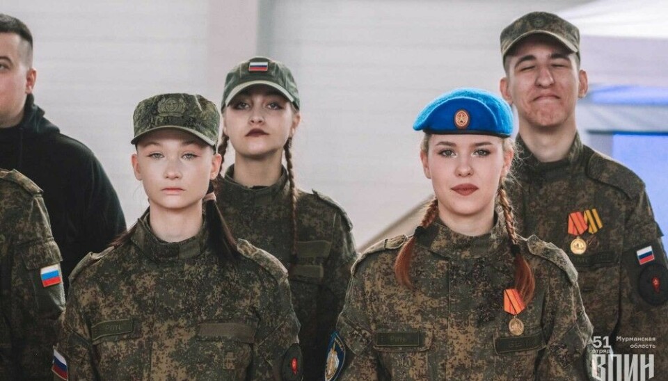 Militarization of youth in Murmansk. Photo: VOIN Murmansk on VK