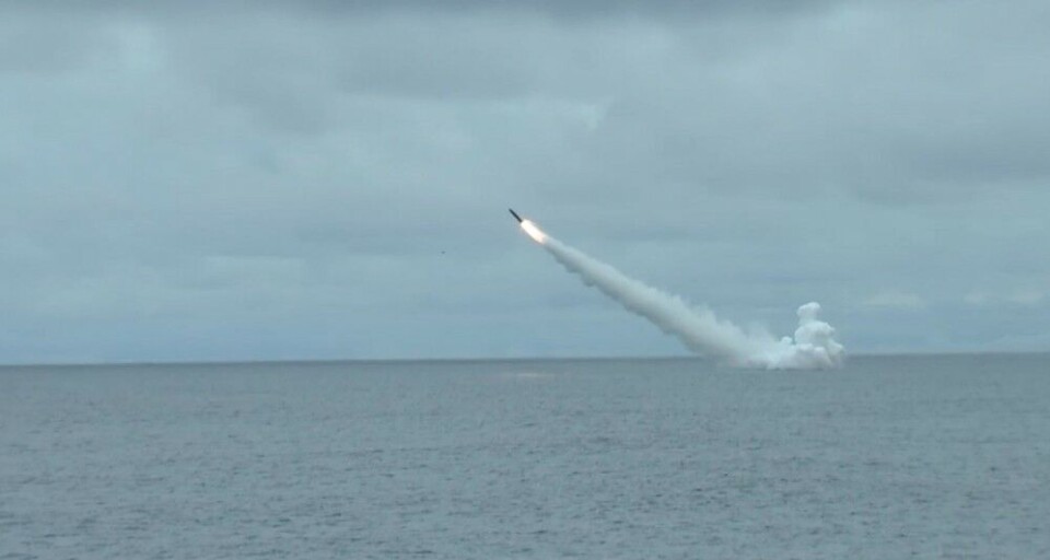 Russian submarine shots missile as part of Pacific Fleet exercise Finval-2023. Photo: Mil.ru