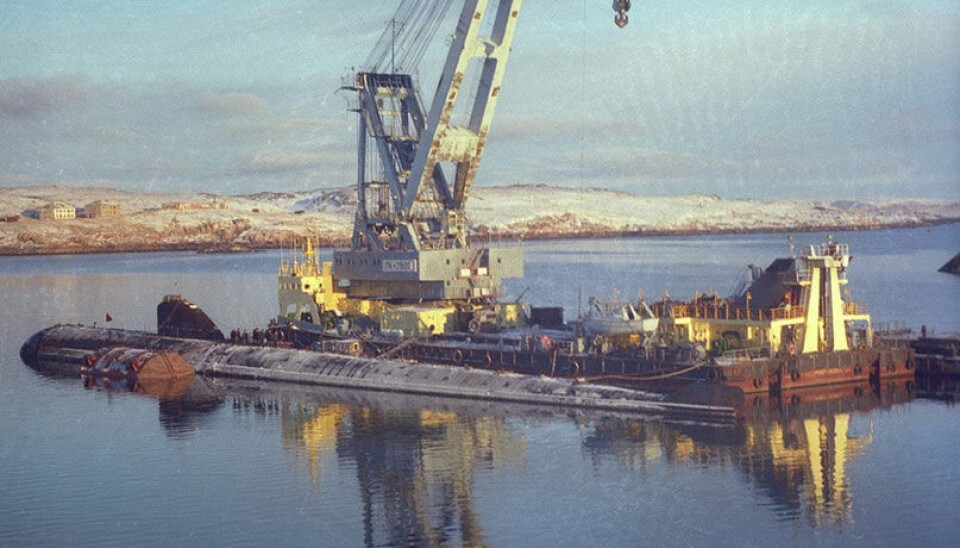 The PK-7500 was heavily engaged in moving retired nuclear subs from Gremikha to the Kola Bay. Photo: military newspaper Krasnaya Zvezda