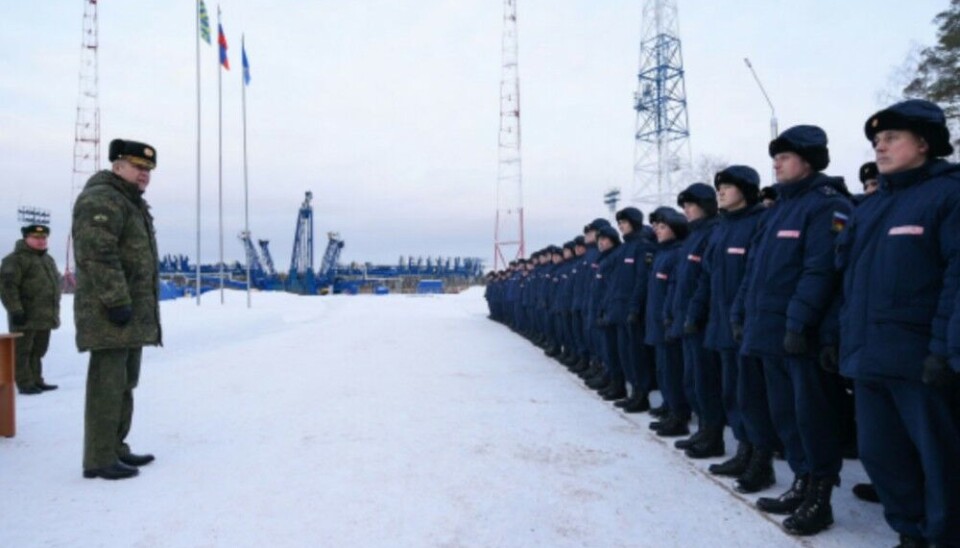 Soldiers in line ahead of rocket launch at Plesetsk on 21st of December. Photo: mil.ru