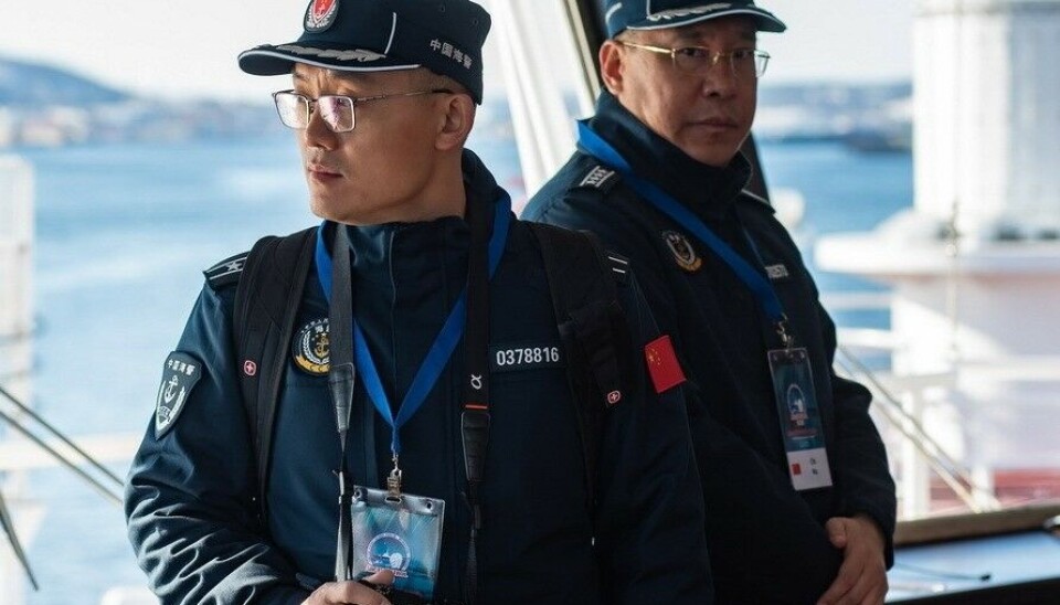 Chinese Coast Guard officials observed the April 25 anti-terror exercise conducted by FSB Coast Guard in the Kola Bay north of Murmansk. Photo: Murmanski Vestnik