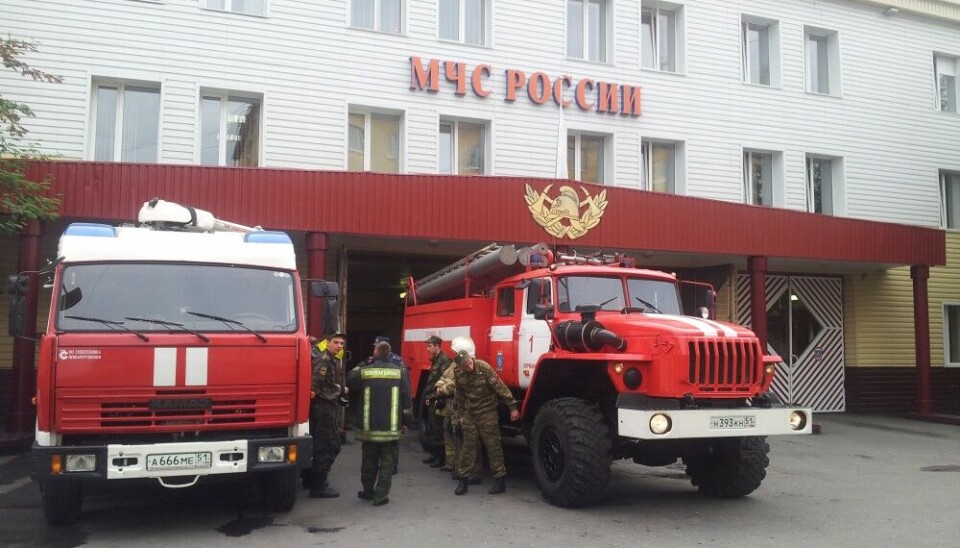 Fire brigade Murmansk. Photo: Thomas Nilsen