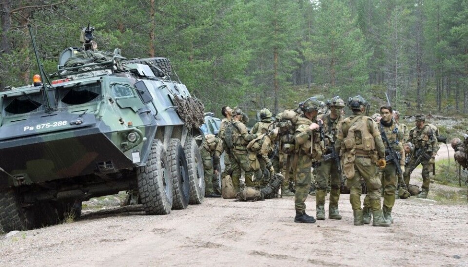 Soldiers with the Porsanger battalion have the last two years been training together with Finnish forces at Rovanjarga training ground near Kemijärvi, northern Finland. Photo: Thomas Nilsen