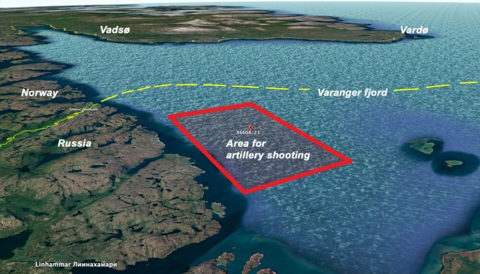 Карта составлена Barents Observer при помощи сервиса Google Планета Земля с использованием координат, указанных сервисом NotamMap.