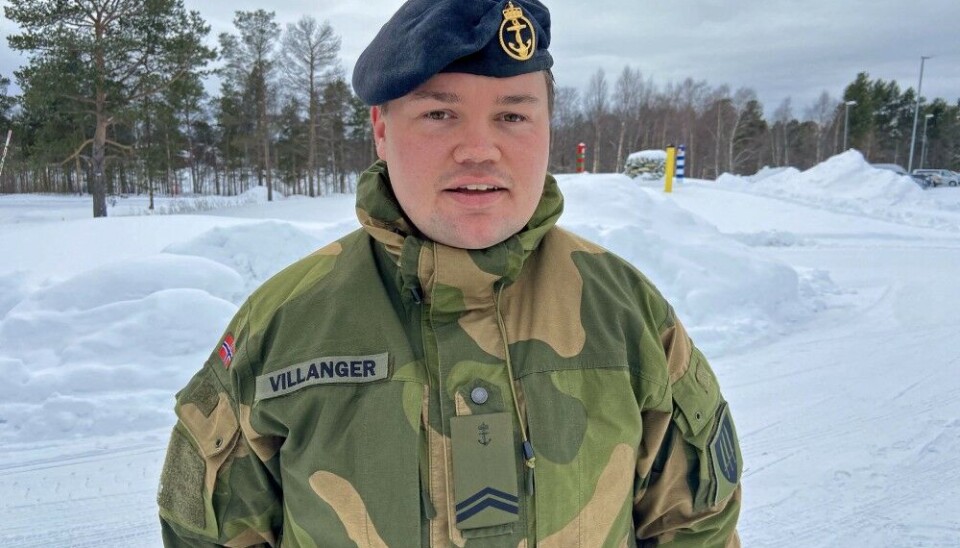 Marius Vågenes Villanger is spokesperson with the Norwegian Joint Headquarters. Photo: Thomas Nilsen