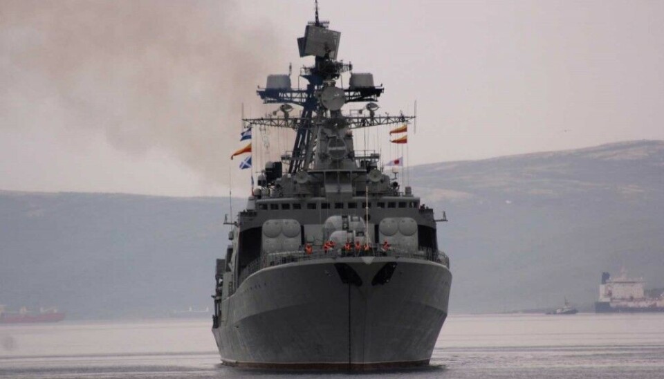 The Admiral Levchenko might have had a serious fire in its engine compartment. Photo: Na Strazhe Zapolyare