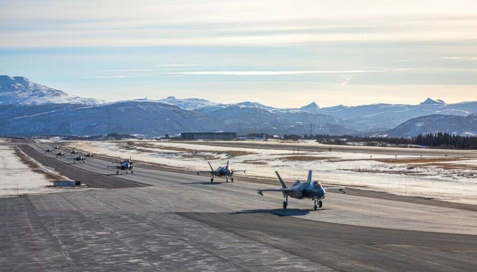 F35 fighter jets at the Evenes Air Station. Photo: Ole Andreas Vekve, Norwegian Armed Forces