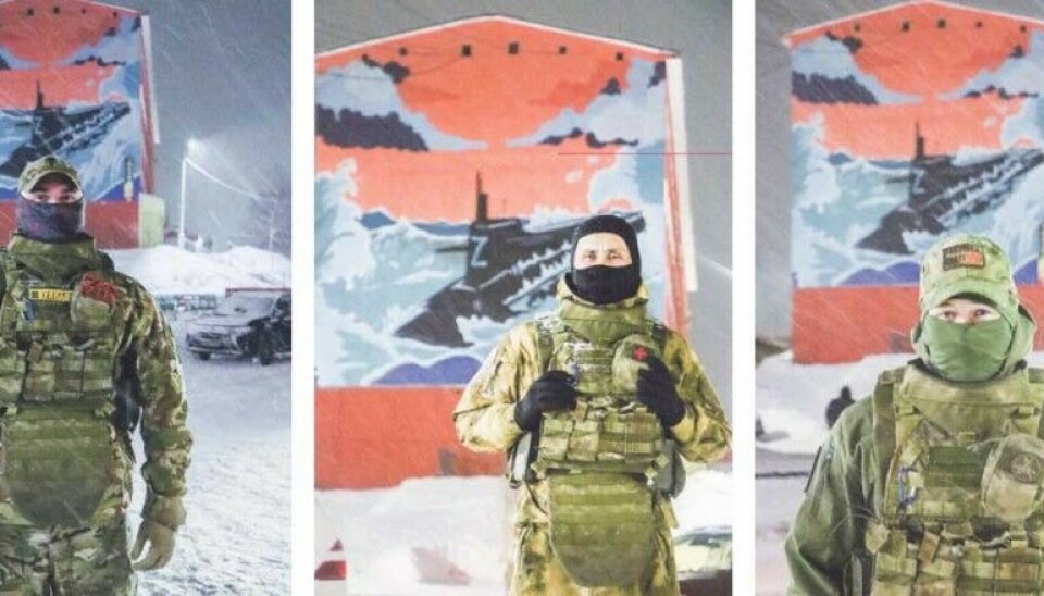 The soldiers operating under the callsigns “Vulkan,” (left) “Korsak” and “Baks” all served on Northern Fleet submarines before going to fight in Ukraine. Photo: Na Strazhe Zapolyaria/the Barents Observer