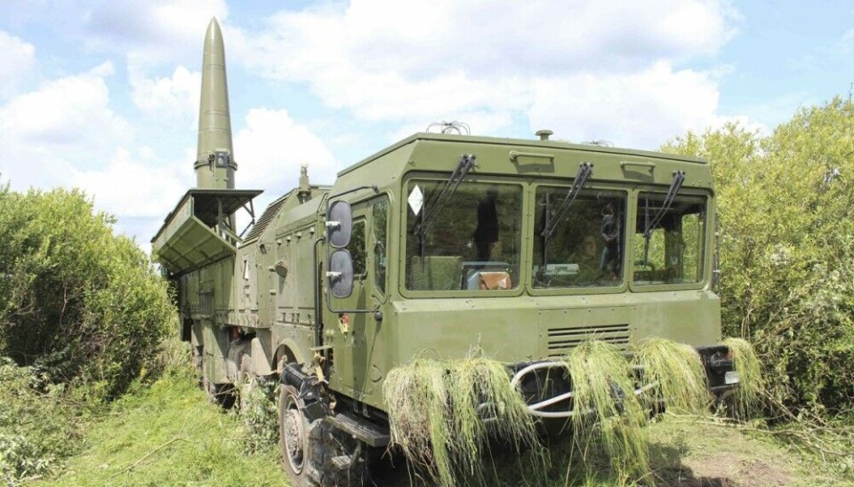 Iskander-M is a short-range ballistic missile system that can carry both conventional or nuclear warheads. Photo: Russian Ministry of Defense