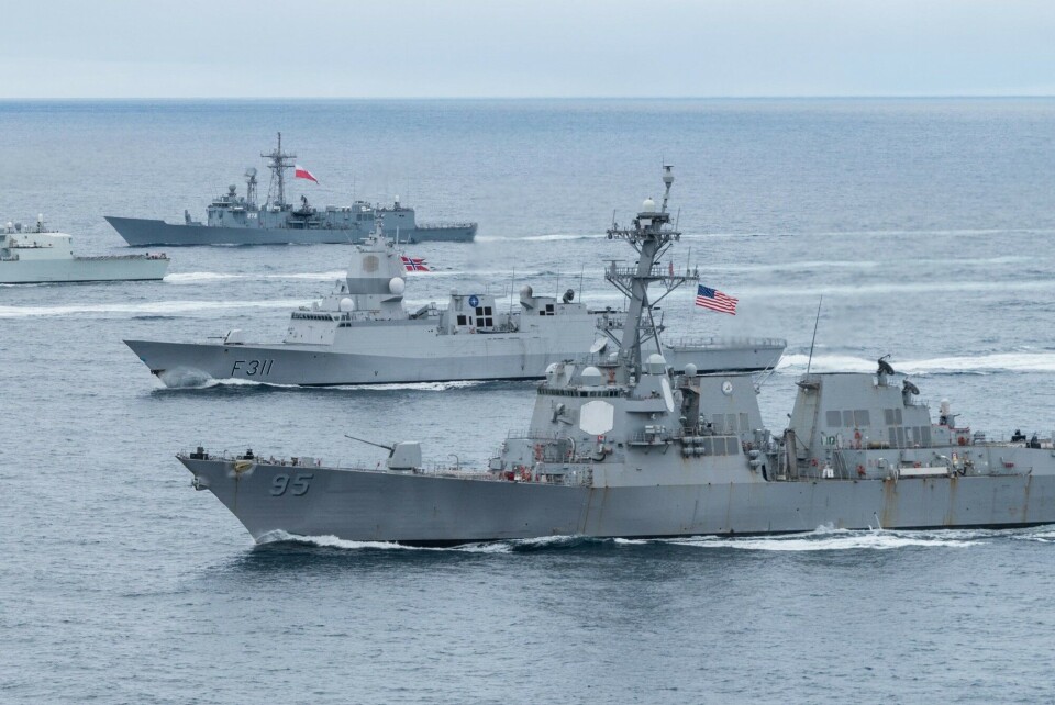 Navy vessels from the USA, Norway and Poland. Photo: VK Jakov Østheim