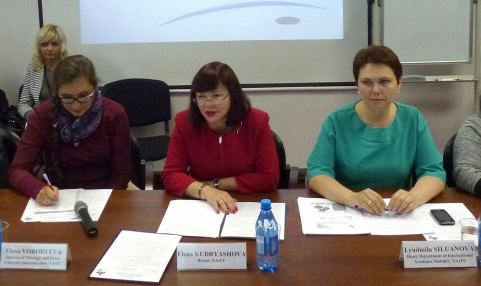 Elena Kudryasheva in meeting with Norwegian delegation in 2014. Photo: Atle Staalesen
