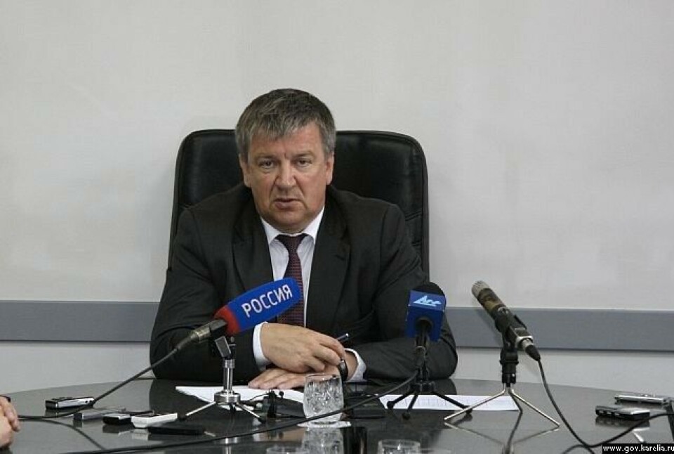Regional leader Aleksandr Khudilainen is object of media criticism. Photo: Andrey Rayev, gov.karelia.ru