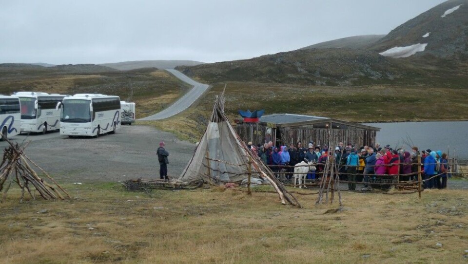 Diesel tourist busses en route to the North Cape. Photo: Thomas Nilsen