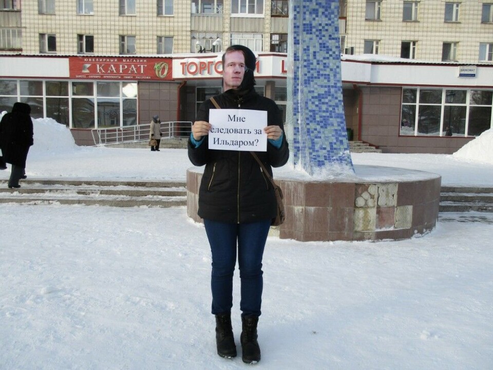 Silent protest against arrest of Ildar Dadin. Photo: 7x7-journal.ru