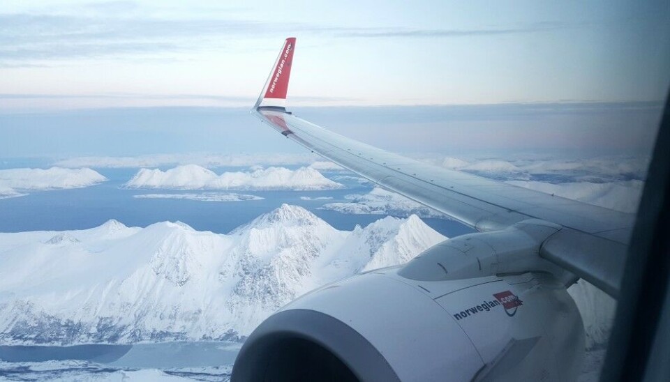 Norwegian in the skies above the Arctic Circle. Photo: Thomas Nilsen