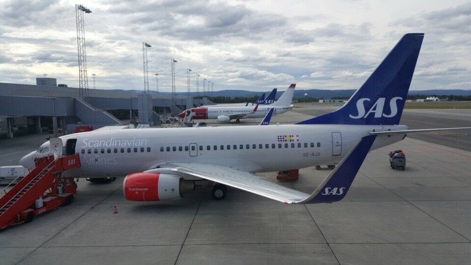SAS and Norwegian have daily direct flights from Kirkenes to Oslo Gardermoen airport. Photo: Thomas Nilsen