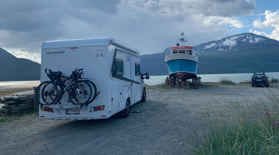 Finnish caravan in Skibotn, northern Norway. Photo: Atle Staalesen